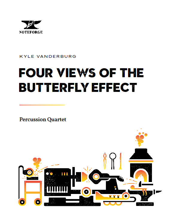 Sheet Music cover for Four Views of the Butterfly Effect